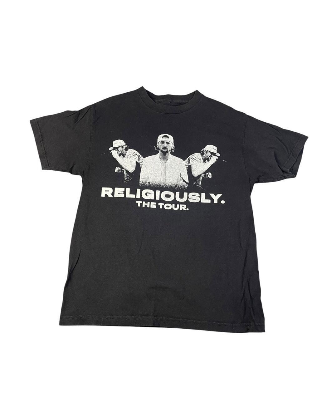 Bailey Zimmerman Unisex Medium 2024 Religiously The Tour Black Graphic T-shirt